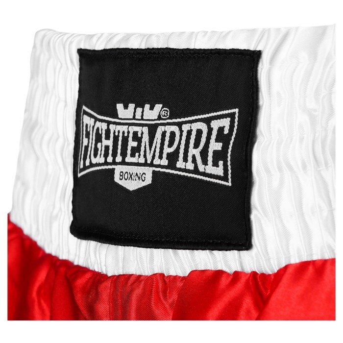 Шорты боксёрские FIGHT EMPIRE, ROUND, р. XL, цвет красный