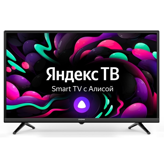 Телевизор Digma DM-LED32SBB35, 32 Телевизор Digma DM-LED32SBB35, 32",1920x1080, DVB-C/T2/S/S2, HDMI 2, USB 1, SmartTV, черный