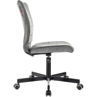 Кресло VB_EChair 303 серый Light-19 крестов. металл черный