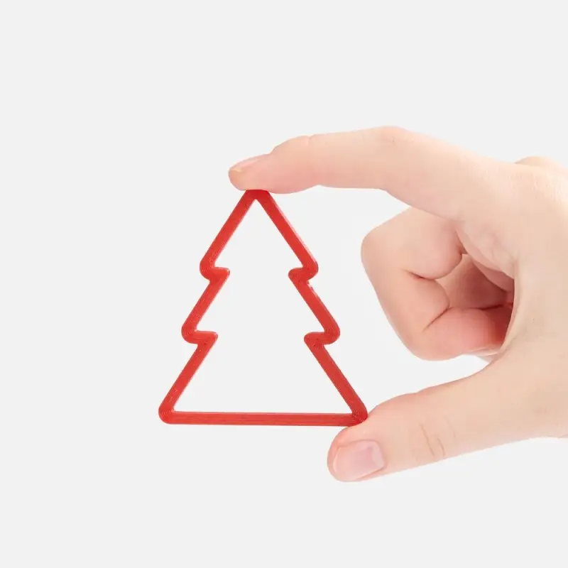 Подвеска &laquo;Елочка&raquo;, 3D-печать, красная