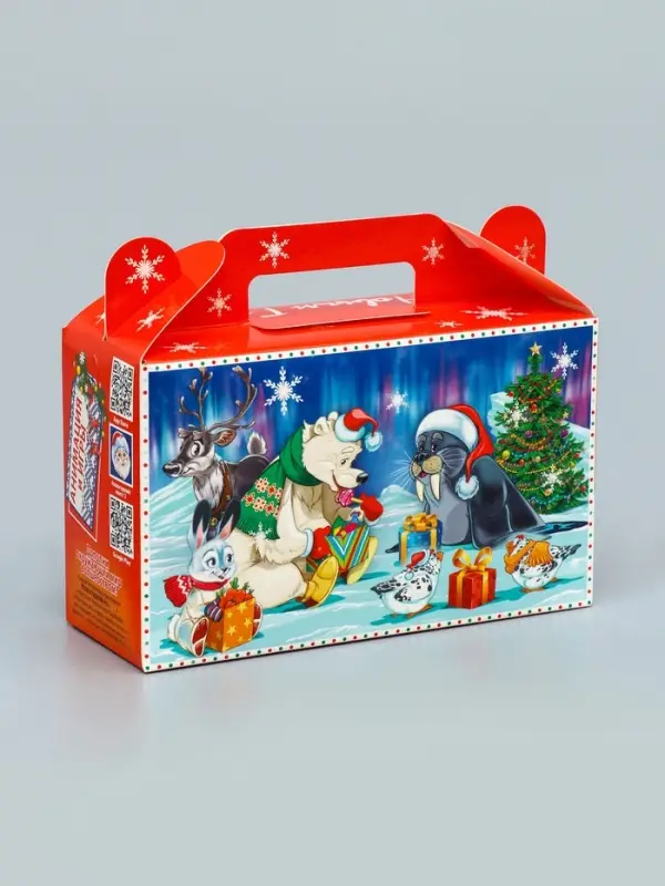 Подарочная новогодняя коробка «Сияние праздника» , подарочек малый 17.5×7×10.5 см Подарочная новогодняя коробка «Сияние праздника» , подарочек малый 17.5×7×10.5 см