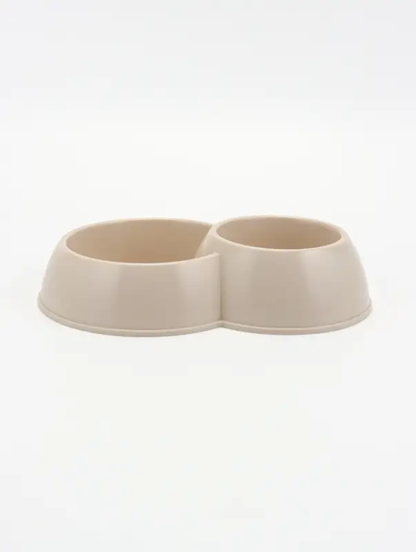 Миска двойная для животных ALTA, 630/430 мл, цвет МИКС