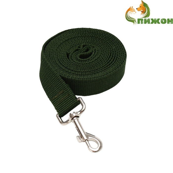 Поводок 3 м х 2,5 см, зелёный Поводок 3 м х 2,5 см, зелёный