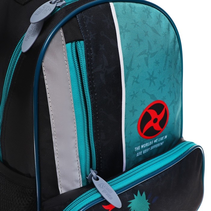 Рюкзак школьный, 37 х 26 х 13 см, эргономичная спинка, Calligrata ОРТ  Рюкзак школьный, 37 х 26 х 13 см, эргономичная спинка, Calligrata ОРТ "Аниме боец"