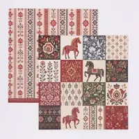 Бумага для скрапбукинга &laquo;Русские мотивы&raquo;, 180 г/м, 30.5&times;32 см