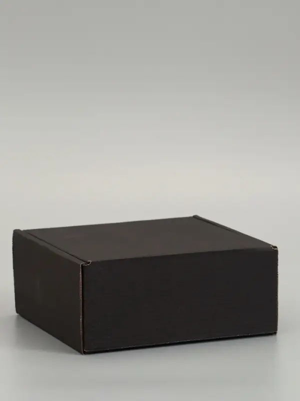Коробка самосборная, черная, 18 х 18 х 8 см,