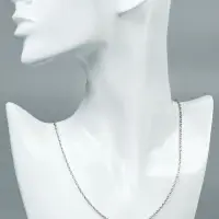 Цепочка с карабином L=70 см, набор 5 шт. 5&times;3 мм, СМ-1935, цвет серебро