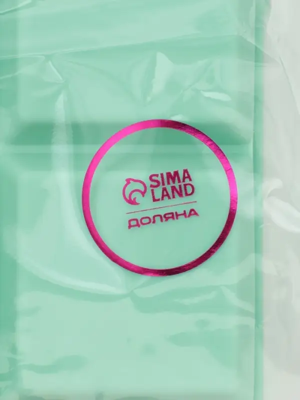 Форма для льда и заготовок Доляна &laquo;Кубик&raquo;, силикон, 16&times;11&times;4.8 см, 6 ячеек (4.6&times;4.6 см), бирюзовая