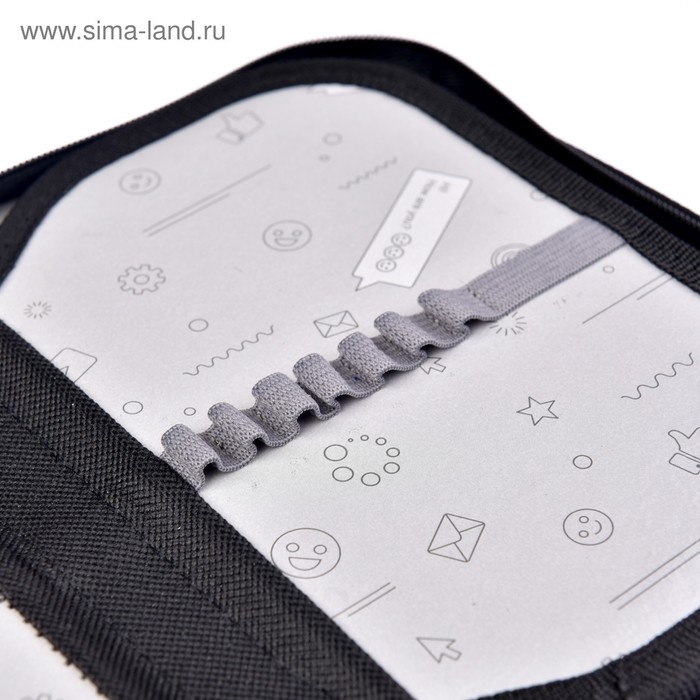 Пенал 3 секции, вкладка внутри, 140 х 210 х 40 мм, тканевый, Calligrata TOP Block Пенал 3 секции, вкладка внутри, 140 х 210 х 40 мм, тканевый, Calligrata TOP Block "Лев"