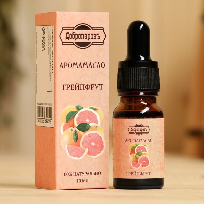 Эфирное масло Эфирное масло "Грейпфрут", удобный дозатор, 10мл, "Добропаровъ"
