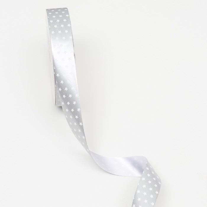 Новый год. Лента для декора и подарков, звезды, 2 см х 45 м Новый год. Лента для декора и подарков, звезды, 2 см х 45 м