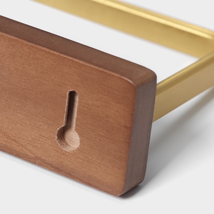 Держатель для туалетной бумаги Stölz Hölzern Premiere, ореховое дерево, алюминий, цвет коричневый Держатель для туалетной бумаги Stölz Hölzern Premiere, ореховое дерево, алюминий, цвет коричневый