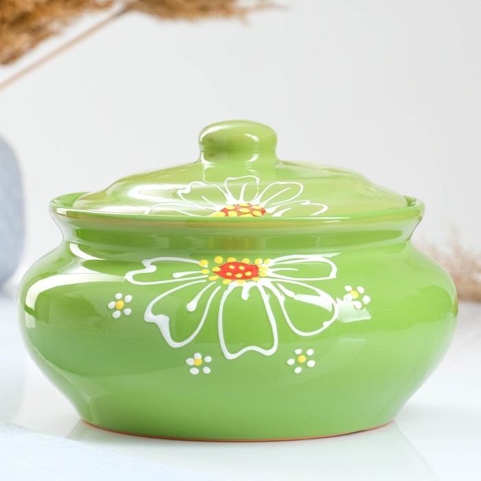 Пельменница  Пельменница "Псковская" 1,8л / 15х20,8см, ромашка зеленая