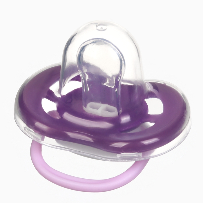Набор: Соска - пустышка с держателем «Пингвинчик», анатомическая +6 мес, цвет фиолетовый Набор: Соска - пустышка с держателем «Пингвинчик», анатомическая +6 мес, цвет фиолетовый