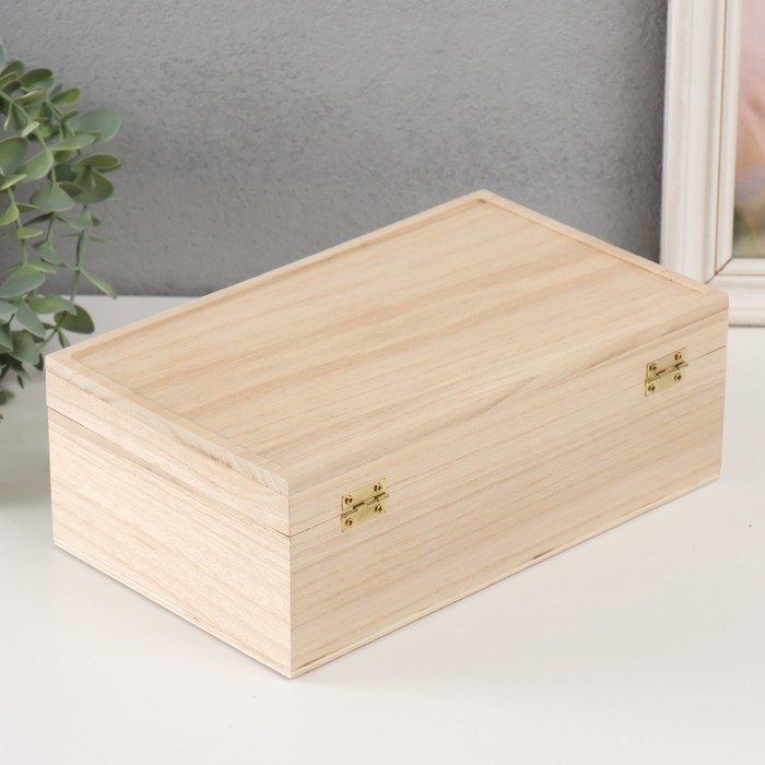 Шкатулка дерево под роспись Шкатулка дерево под роспись "Прямоугольник" без замочка 25,5х15х9 см