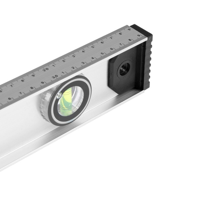 Уровень алюминиевый ТУНДРА  Уровень алюминиевый ТУНДРА "Рельс", 3 глазка (1 поворотный), 400 мм