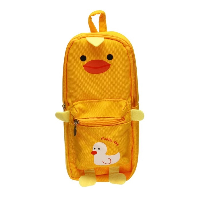 Пенал школьный на молнии Calligrata Пенал школьный на молнии Calligrata "Зверушка", 2 отделения, МИКС