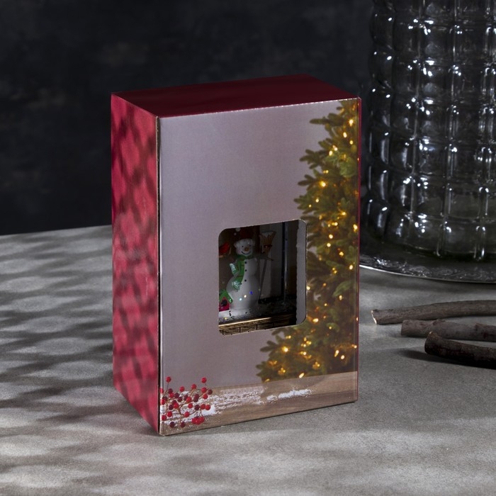 Светодиодная фигура «Фонарь со снеговиком» 7.5 × 14 × 4.2 см, пластик, блёстки, батарейки AG13х3 (в комплекте), свечение тёплое белое Светодиодная фигура «Фонарь со снеговиком» 7.5 × 14 × 4.2 см, пластик, блёстки, батарейки AG13х3 (в комплекте), свечение тёплое белое