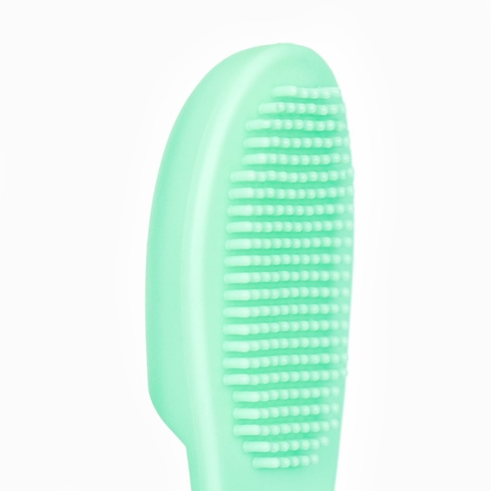 Зубная щетка для собак на палец, силиконовая, 14 см, голубая Зубная щетка для собак на палец, силиконовая, 14 см, голубая