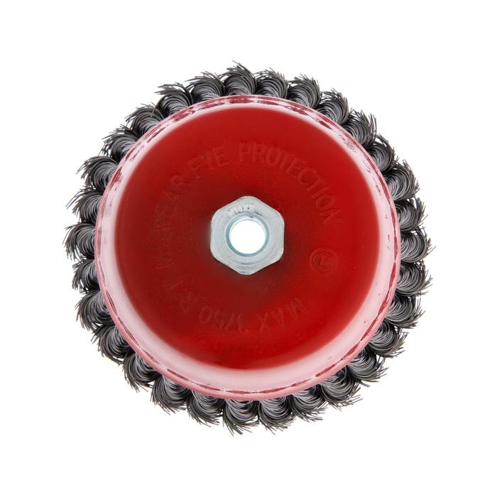 Щетка металлическая для УШМ ЛОМ, крученая проволока,  Щетка металлическая для УШМ ЛОМ, крученая проволока, "чашка", М14, 150 мм