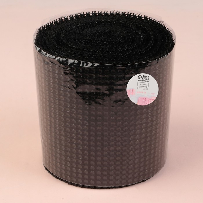 Лента с имитацией страз, 12 см, 9 ± 1 м, цвет чёрный Лента с имитацией страз, 12 см, 9 ± 1 м, цвет чёрный