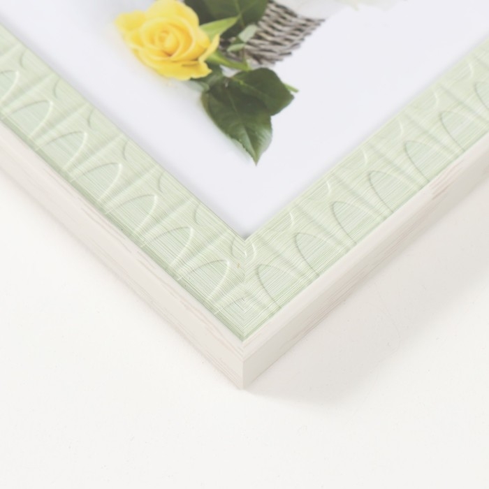 Фоторамка пластик 10х15 см Фоторамка пластик 10х15 см "Муза" мятная 17,7х12,2х1,1 см