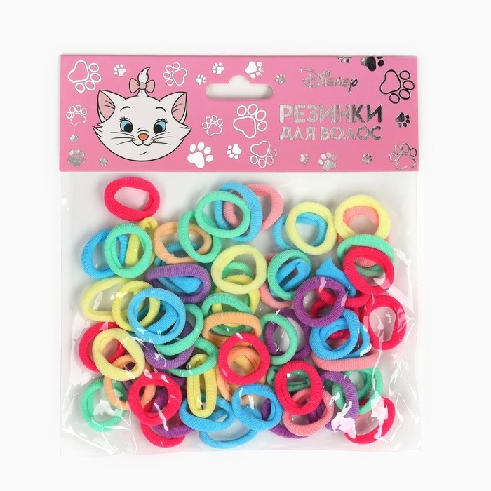 Набор резинок для волос, 50 штук, 1 см, Коты аристократы Набор резинок для волос, 50 штук, 1 см, Коты аристократы