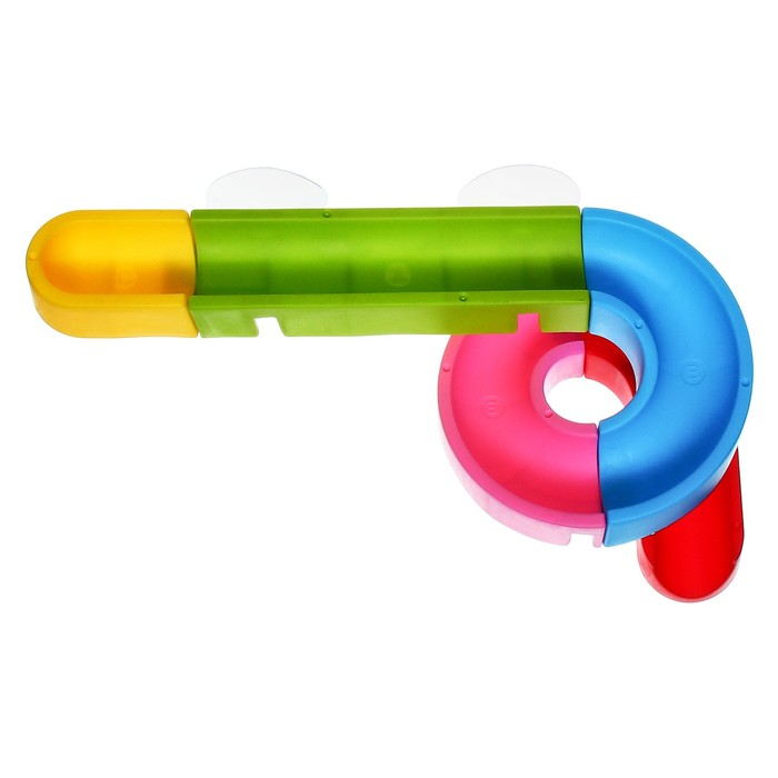 Игрушка для ванны «Водная горка», 5 деталей, 4 игрушки, на присосках, Крошка Я Игрушка для ванны «Водная горка», 5 деталей, 4 игрушки, на присосках, Крошка Я