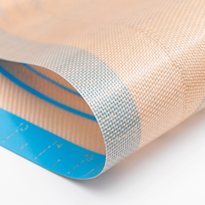 Армированный коврик с разметкой, силикон, 71×50,5 см, цвет синий Армированный коврик с разметкой, силикон, 71×50,5 см, цвет синий