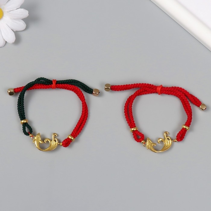 Браслет фен-шуй Браслет фен-шуй "Растительный узор" регулируемая длина