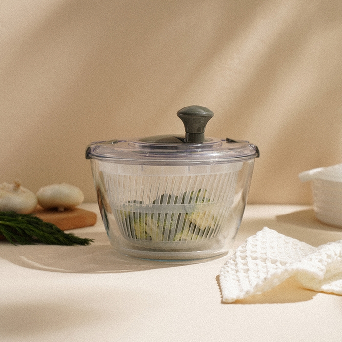 Центрифуга для сушки зелени SL Home «Оливковая роща», 5 л, стекло, цвет оливковый Центрифуга для сушки зелени SL Home «Оливковая роща», 5 л, стекло, цвет оливковый