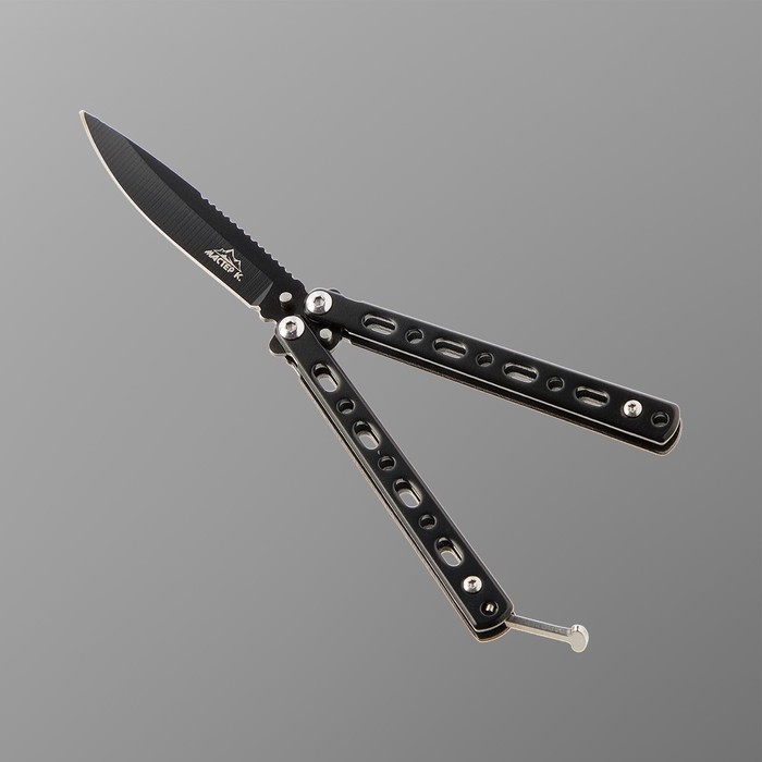 Нож-бабочка Нож-бабочка "Вихрь" 15,7см, клинок 68мм/1,3мм, черный