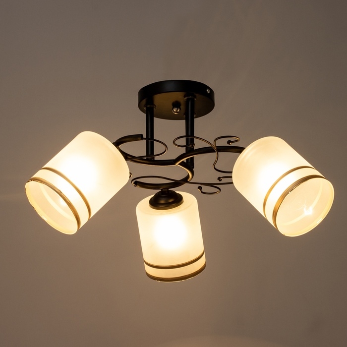 Люстра Люстра "Марти" 3хЕ27 40Вт черный 48х48х26 см