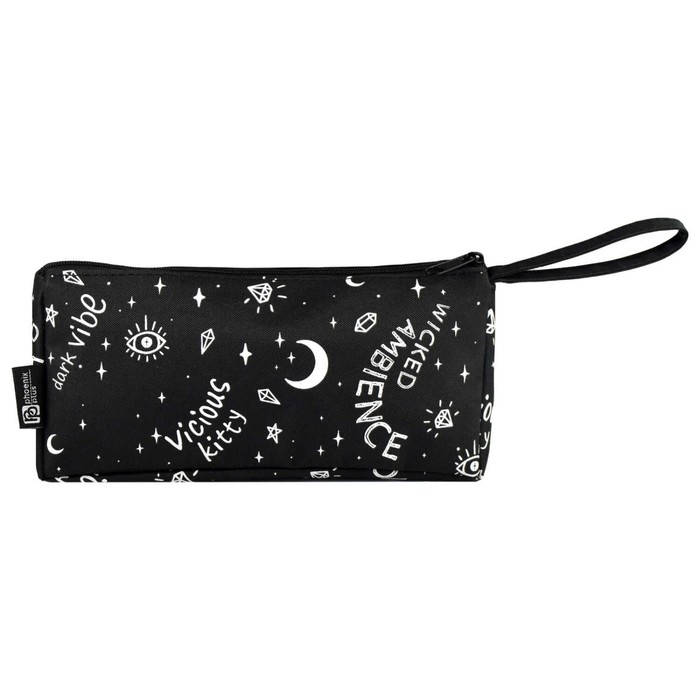 Пенал мягкий, 1 отделение, 90 х 200 х 50 мм, объёмный, Феникс Пенал мягкий, 1 отделение, 90 х 200 х 50 мм, объёмный, Феникс "Астрокот" чёрный 65714