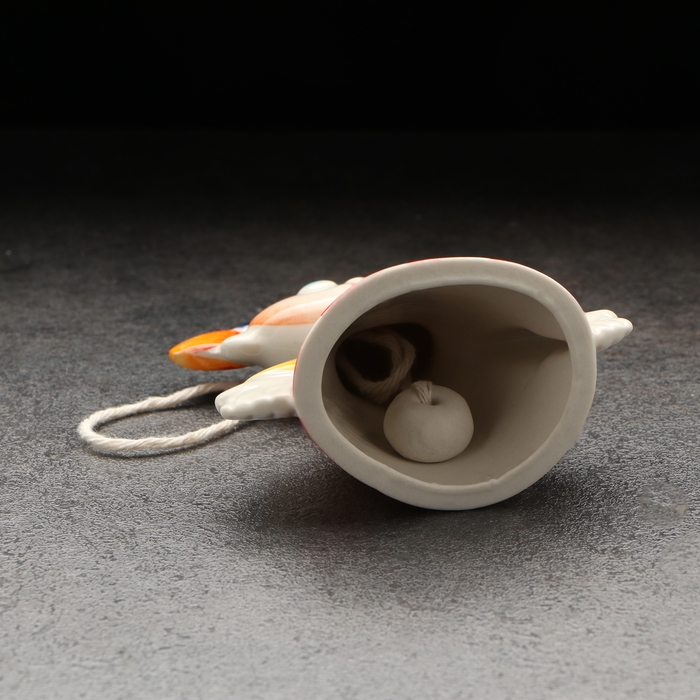 Колокольчик фарфоровый  Колокольчик фарфоровый "Девочка", авторская роспись, 9 см