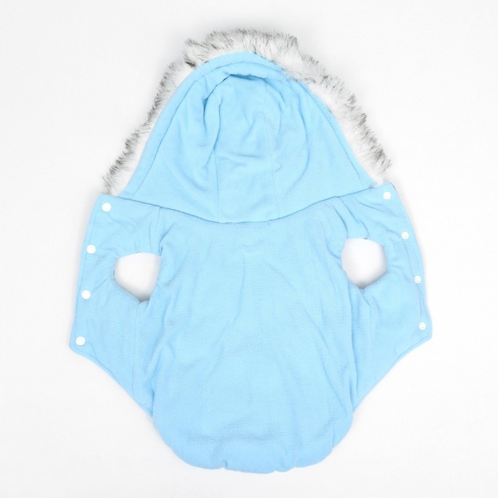 Куртка для собак  Куртка для собак "Легкость", размер XL (ДС 39, ОГ 53, ОШ 39 см, до 14 кг), голубая