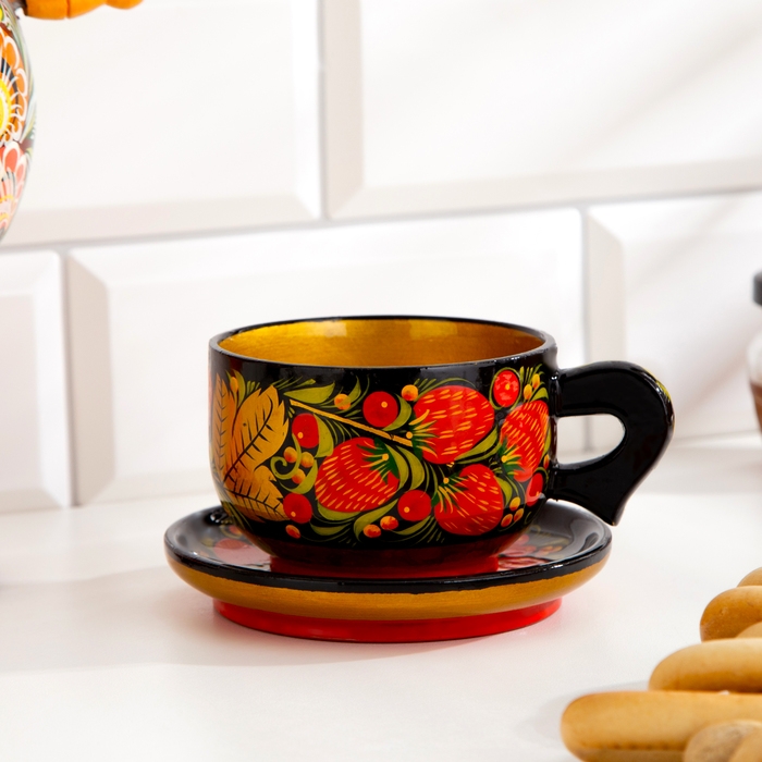 Чайная пара,  хохлома