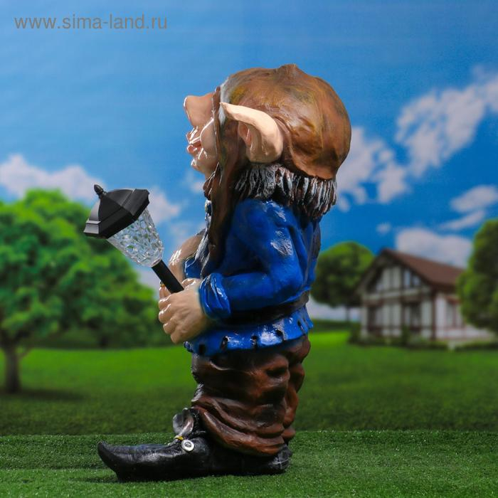 Садовый фонарь  Садовый фонарь "Троль с фонарем" 45х32х58см