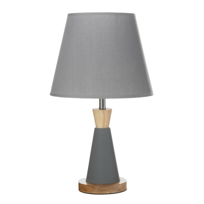 Настольная лампа Настольная лампа "Омбр" E27 40Вт серый 25х25х42 см RISALUX