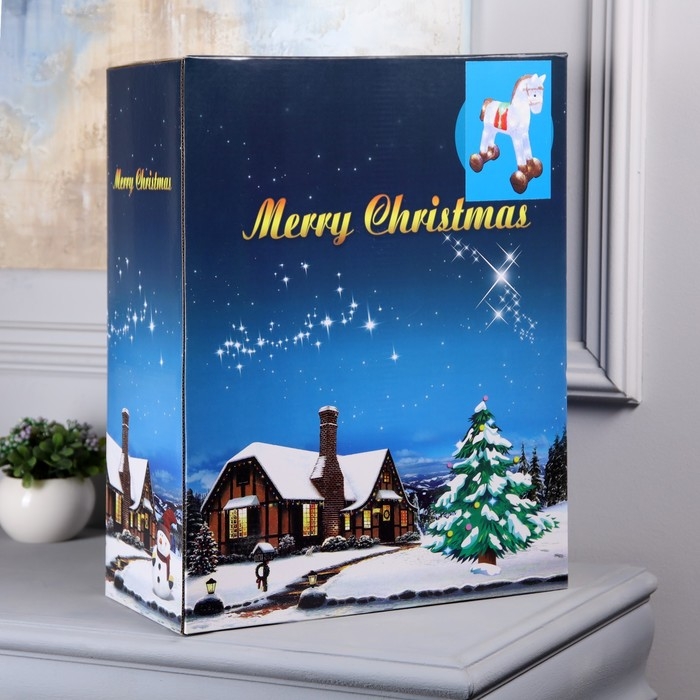 Светодиодная фигура «Лошадка» 40 × 32 × 16 см, акрил, 40 LED, 220 В, свечение белое Светодиодная фигура «Лошадка» 40 × 32 × 16 см, акрил, 40 LED, 220 В, свечение белое