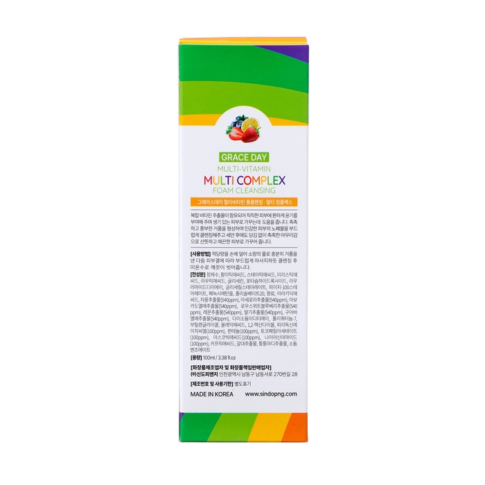 Пенка для лица Grace Day мультивитаминная, очищающая, мультикомплексная, 100 мл Пенка для лица Grace Day мультивитаминная, очищающая, мультикомплексная, 100 мл