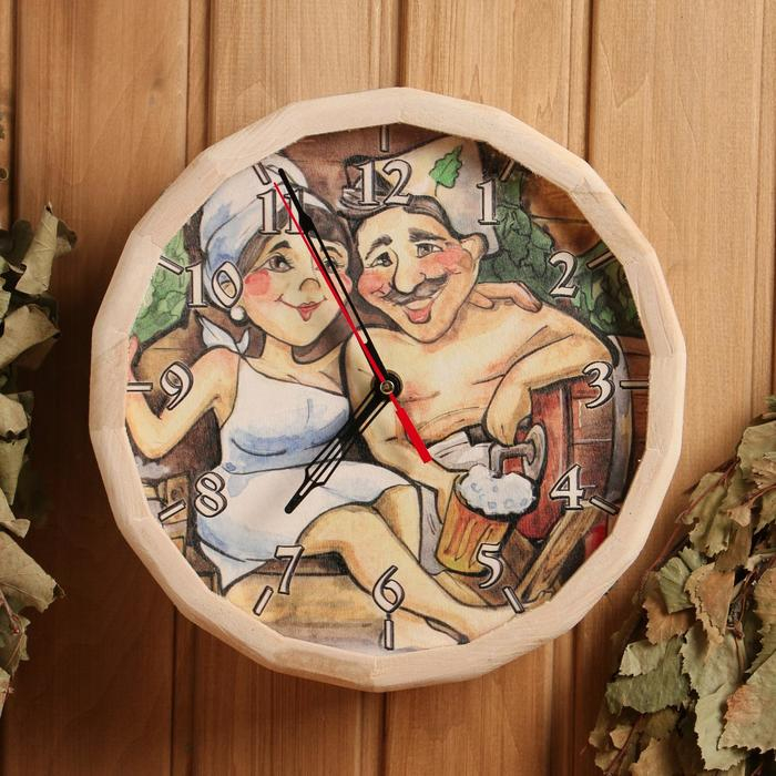 Часы банные  Часы банные "№4" с рисунком