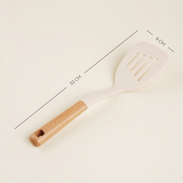 Лопатка с прорезями SL Home, 33×9×5 см, цвет бежевый Лопатка с прорезями SL Home, 33×9×5 см, цвет бежевый