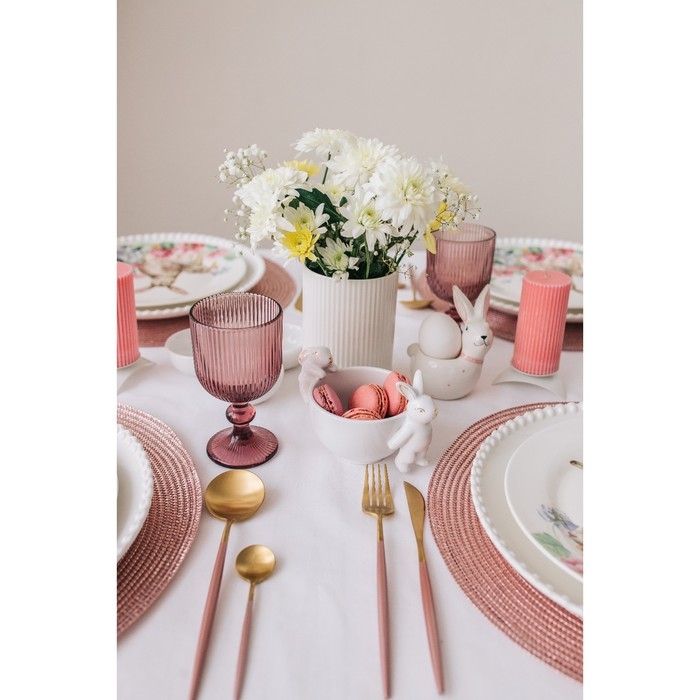 Бокал для вина стеклянный Magistro «Грани», 250 мл, 8×14,5 см, цвет сиреневый Бокал для вина стеклянный Magistro «Грани», 250 мл, 8×14,5 см, цвет сиреневый