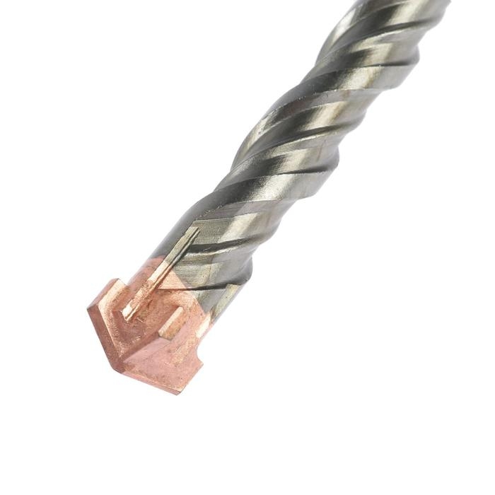 Бур по бетону ТУНДРА, крестовый наконечник, двойная спираль, SDS-plus, 16 х 310 мм Бур по бетону ТУНДРА, крестовый наконечник, двойная спираль, SDS-plus, 16 х 310 мм