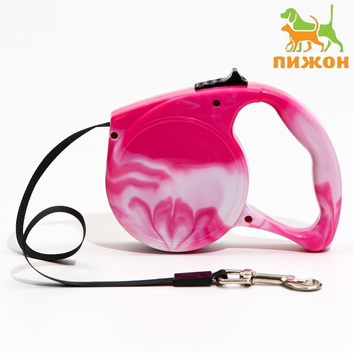 Рулетка Рулетка "Фантазия", 3 м, до 11,5 кг, розовая