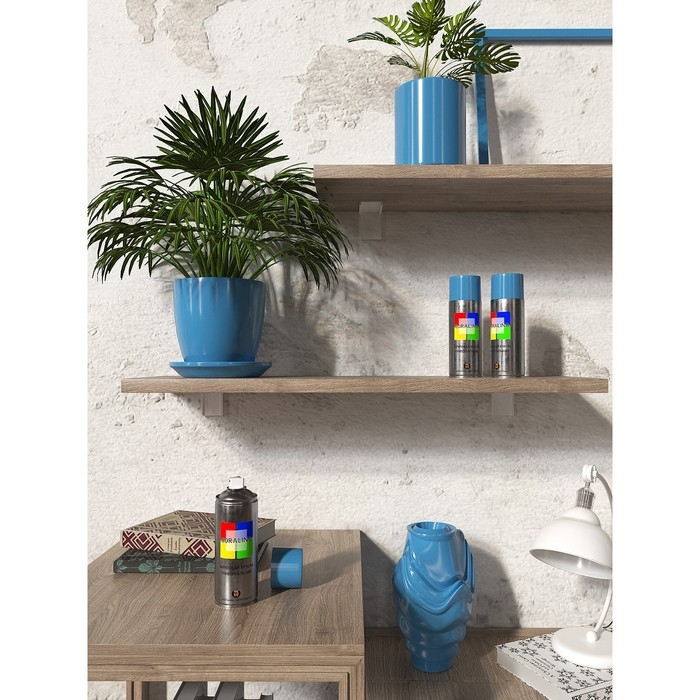 Аэрозольная краска эмаль  Голубая 520мл CORALINO RAL5012 Аэрозольная краска эмаль  Голубая 520мл CORALINO RAL5012