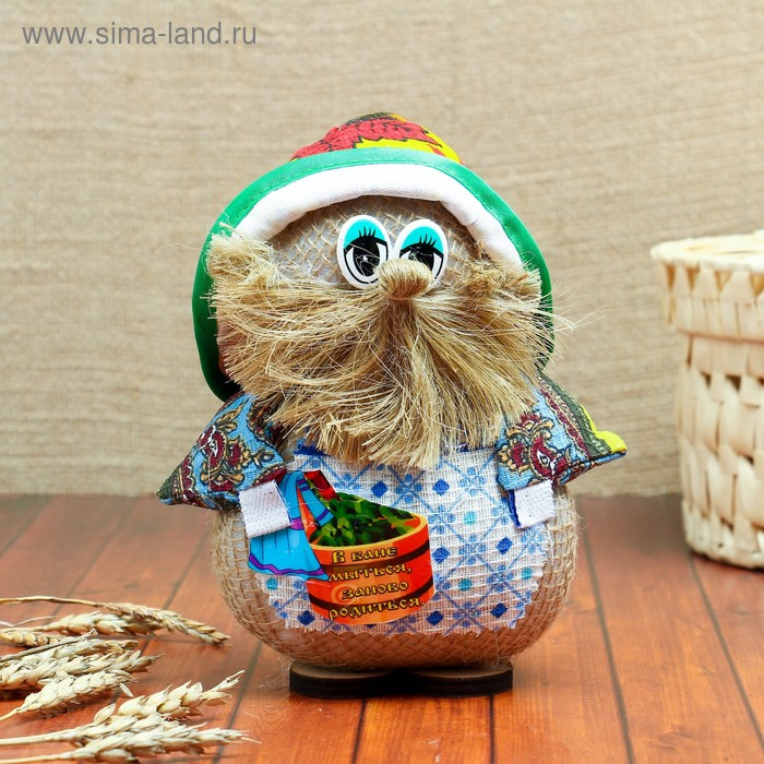 Оберег «Домовой Нафаня Банщик», 15 см, микс Оберег «Домовой Нафаня Банщик», 15 см, микс