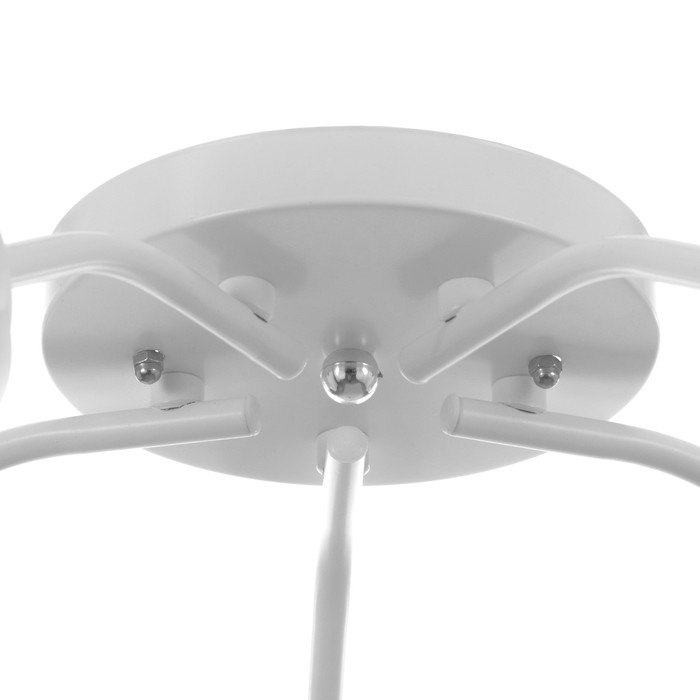 Люстра Люстра "Онлайн" (цветок) 5х15Вт Е27 МОДЕЛЬ: BR 00211 белый/прозрачный