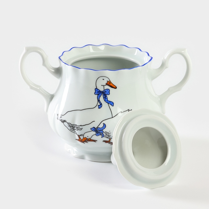 Сахарница фарфоровая «Гуси», 550 мл Сахарница фарфоровая «Гуси», 550 мл